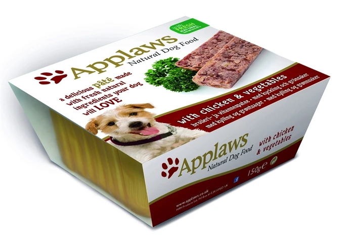 Консервы APPLAWS паштет для собак с курицей и овощами Dog Pate Chicken/Veg 10291