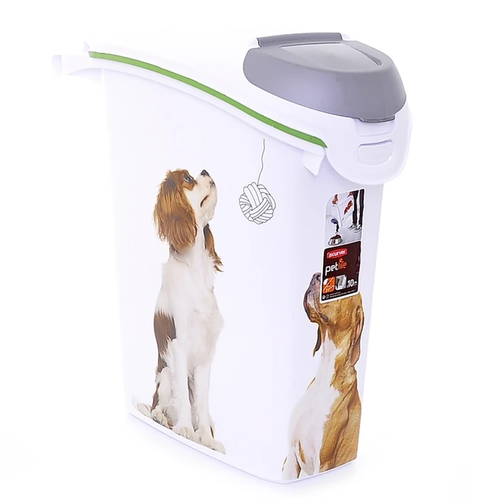 Контейнер для корма Curver PetLife  Собачьи новости  на 10кг/23л, 23*50*50см 18593