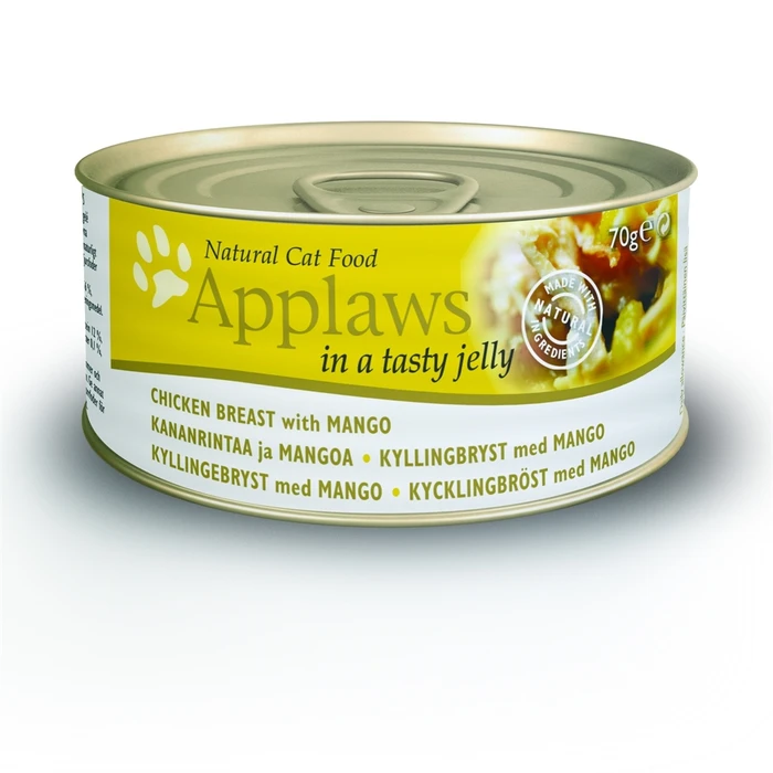 Консервы APPLAWS Cat Jelly Chicken/Mango для взрослых кошек с курицей и манго в желе 24340
