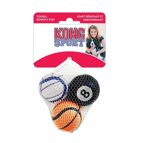 Игрушка для собак KONG AIR SPORT "Теннисный мяч" 4 см (3 шт) ABS5E