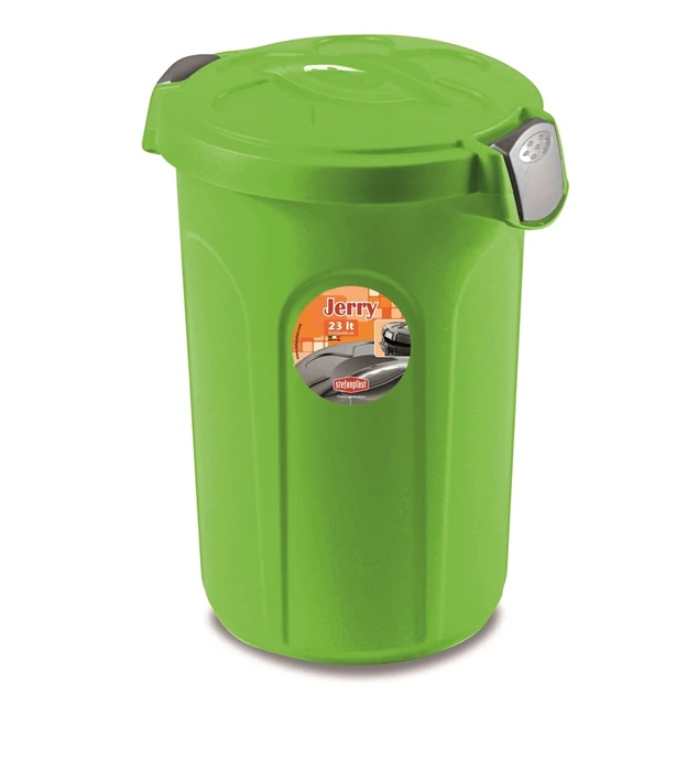 Контейнер на 8кг/23л для корма Stefanplast Jerry, 37*32*46 см зеленый