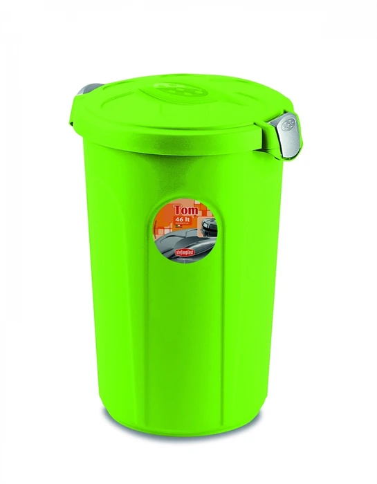 Контейнер на 16кг/46л для корма Stefanplast Tom, 44,5*40*61 зеленый