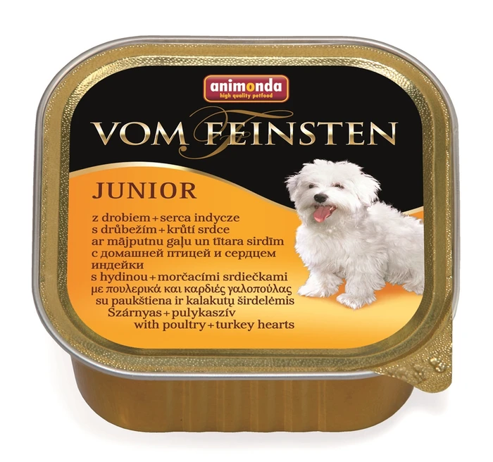 Консервы ANIMONDA Vom Feinsten Junior для щенков с мясом домашней птицы и сердцем индейки 82973