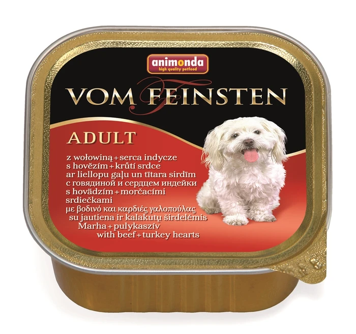 Консервы ANIMONDA Vom Feinsten Adult для собак с говядиной и сердцем индейки 82966