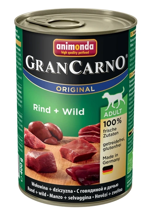Консервы ANIMONDA GranCarno Original Adult для собак с говядиной и дичью 82736