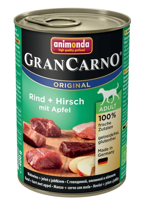 Консервы ANIMONDA GranCarno Original Adult для собак c говядиной, олениной и яблоком 82753