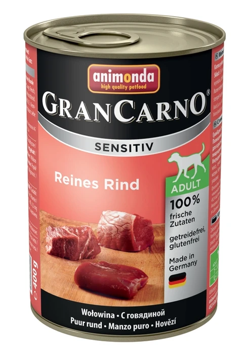 Консервы ANIMONDA GranCarno Sensitiv для чувствительных собак c говядиной 82400