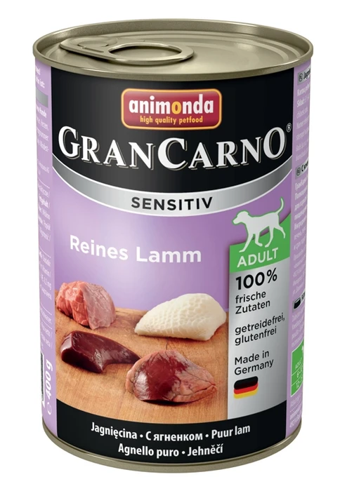 Консервы ANIMONDA GranCarno Sensitiv для чувствительных собак c ягненком 82404