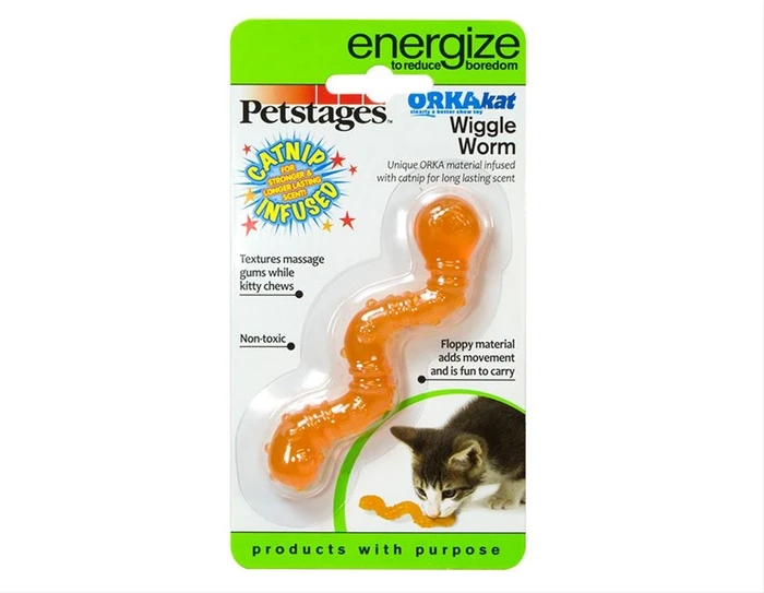Игрушка Petstages для кошек ОРКА - червяк 329YEX