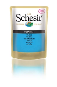 Пауч SCHESIR для взрослых кошек с тунцом в желе 100 гр. 132.С560