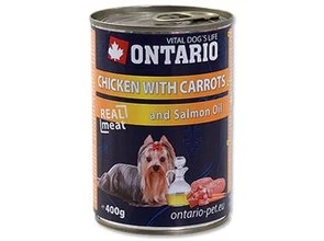 {{photo.Alt || photo.Description || 'Консервы ONTARIO для собак с курицей и морковью'}}