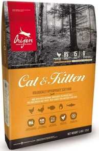 Беззерновой сухой корм ORIJEN Cat and Kitten для котят и кошек 623921