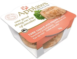 Консервы APPLAWS Tuna with Prawn Layer pot для взрослых кошек тунец и креветка в желе 20502