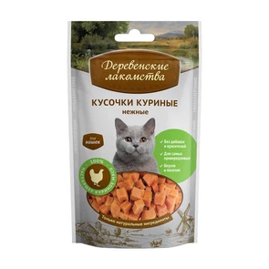 Деренские лакомства кусочки куриные для кошек