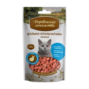 Деревенские лакомства дольки крольчатины для кошек