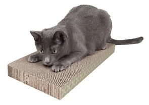 Когтеточка-доска Kitty City 4х25х46 см. большая, картон, Wide corrugate scratcher 24263.бол