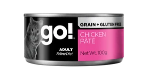 Консервы беззерновые GO! NATURAL для взрослых кошек с курицей Grain Free Chicken Pate CF