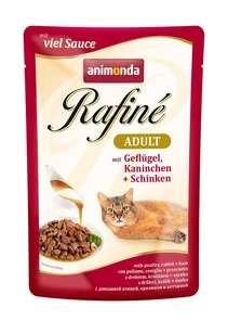 {{photo.Alt || photo.Description || 'Пауч ANIMONDA Rafin Soup Adult для взрослых кошек с домашней птицей кроликом и ветчиной'}}