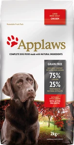 {{photo.Alt || photo.Description || 'Беззерновой сухой корм APPLAWS Dry Dog Chicken Large Breed Adult для собак крупных пород с курицей и овощами'}}