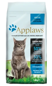 Беззерновой сухой корм APPLAWS для взрослых кошек океаническая рыба, лосось (Dry Cat Oceanic Fish/Salmon) 20680