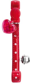 Ошейник для кошек Hunter Smart Glossy Dots красный в горошек 92213