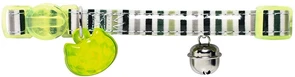 Ошейник для кошек Hunter Smart Glossy Stripes лайм 92309