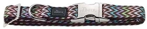 Ошейник для собак Hunter ALU-Strong Zigzag L (45-65 cм) нейлон с металлической застежкой 47637