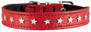 Hunter ошейник для собак Capri Mini Stars 30 (23-27 см)/1,6 натуральная кожа красный 63384