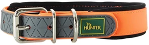 Hunter ошейник для собак Convenience Comfort 35 (22-30 см)/2 см биотановый мягкая горловина оранжевый неон 63083