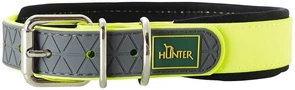 Hunter ошейник для собак Convenience Comfort 40 (27-35 см)/2 см биотановый мягкая горловина  желтый неон 63088