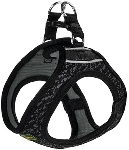 Hunter шлейка для собак Hilo Soft Comfort 52-58 см, сетчатый текстиль, черная 66700