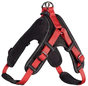 Hunter шлейка для собак Neopren Vario Quick L (67-80)/2,5 см нейлон/неопрен красный/черный 64215