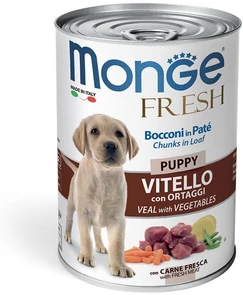 {{photo.Alt || photo.Description || 'Консервы для щенков MONGE Dog Fresh Chunks in Loaf мясной рулет с телятиной с овощами'}}
