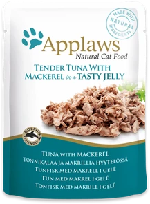 Пауч APPLAWS для взрослых кошек кусочки тунца со скумбрией в желе Tuna wholemeat with mackerel in jelly 24371