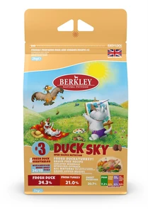 Беззерновой cухой корм BERKLEY для взрослых собак мелких и средних пород №3 утка с овощами фруктами и ягодами 75301/35368