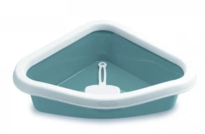 Туалет угловой Stefanplast Sprint Corner, с рамкой и совочком, 40*56*14 см 48705