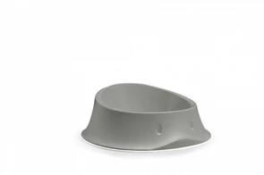 Миска Stefanplast нескользящая Chic, 350 мл, 18*18*7 см серая