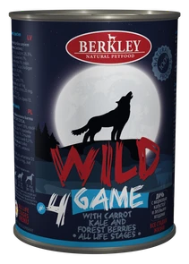 Консервы BERKLEY WILD GAME № 4 для щенков и собак Дичь с морковью, капустой и лесными ягодами 75083