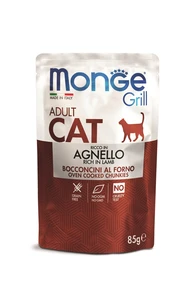 Пауч MONGE CAT GRILL для взрослых кошек Новозеландский ягненок 70013628