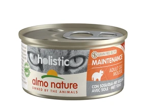 Консервы ALMO NATURE мусс для кошек с камбалой (Holistic Cat wet Maintenance  - with sole) 37594