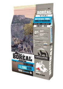 Беззерновой сухой корм BOREAL VITAL для щенков и собак всех пород с белой рыбой ALL BREEDS/ALL LIFE STAGES/WHITEFISH MEAL FORMULA D0545