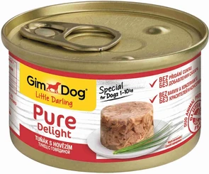 Консервы GimDog Pure Delight для собак из тунца с говядиной в желе