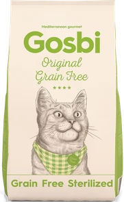Беззерновой сухой корм GOSBI Original для стерилизованных кошек с курицей (Grain Free Sterilized Cat) 11352