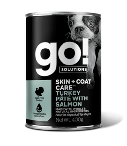 Консервы GO! для щенков и собак с индейкой и лососем (GO! Skin + Coat Turkey Pate with Salmon DF)