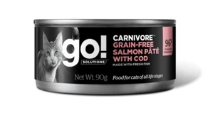 Консервы беззерновые GO! для котят и кошек с лососем и треской (GO! Carnivore GF Salmon Pate with Cod CF)