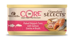 Беззерновые консервы Wellness Core для кошек кусочки тунец с лососем в бульоне Signature Selects Tuna/Salmon Cat 10634