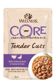 Беззерновые паучи Wellness Core для кошек нарезка из индейки с уткой в соусе Core Tender Cuts Turkey/Duck 85 гр 10664