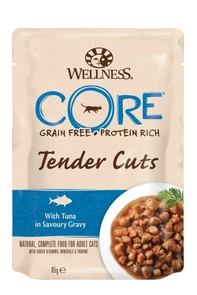 Беззерновые паучи Wellness Core для кошек нарезка из курицы с тунцом в соусе Core Tender Cuts Tuna 10662