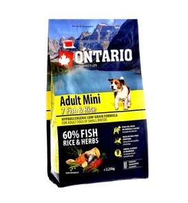 {{photo.Alt || photo.Description || 'Сухой корм ONTARIO для взрослых собак малых пород 7 видов рыб и рис'}}