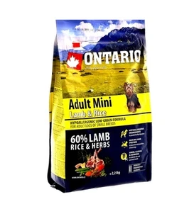 {{photo.Alt || photo.Description || 'Сухой корм ONTARIO для взрослых собак малых пород с янгенком и рисом'}}